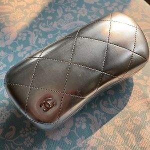 CHANEL sunglasses case in Silver